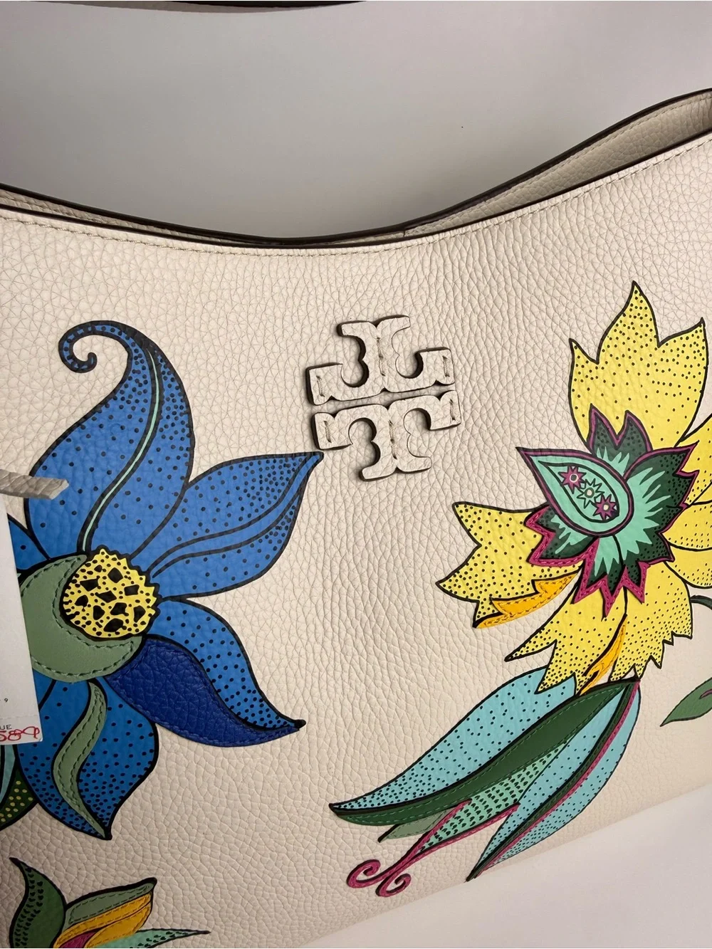 Tory Burch Thea Appliqué Hobo Bag – New Ivory / Love Floral